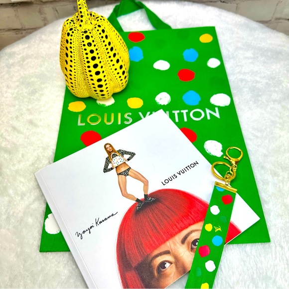 Louis Vuitton X Yayoi Kusama dot set 2023 wooden yellow pumpkin , book, ribbon - Picture 1 of 12